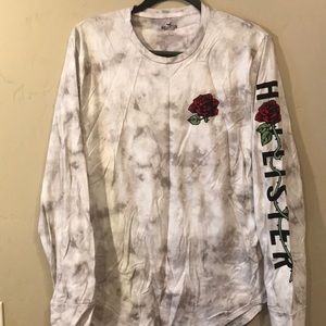 Hollister long sleeve graphic logo T-Shirt